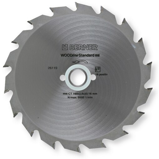 Kreissägeblatt Woodline 160X2,2X20/16 P18 S